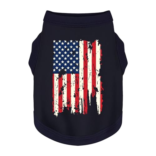 Hundeweste mit amerikanischer Flagge: perfektes Hunde-Shirt, ideales Tanktop für den Alltag, Feierlichkeiten zum Unabhängigkeitstag, hochwertige Materialien, niedlicher und stilvoller Look von Paiaite