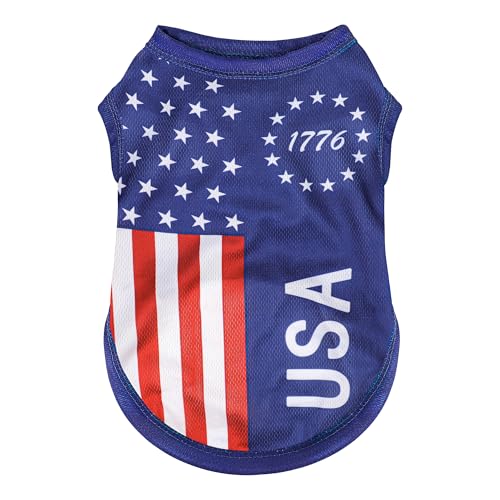 Hundeweste mit amerikanischer Flagge: perfektes Hunde-Shirt, ideales Tanktop für den Alltag, Feierlichkeiten zum Unabhängigkeitstag, hochwertige Materialien für einen niedlichen und stilvollen Look, Hundeweste mit amerikanischer Flagge: perfektes Hunde-Shirt, ideales Tanktop für den Alltag, Feierlichkeiten zum Unabhängigkeitstag, hochwertige Materialien für einen niedlichen und stilvollen Look, von Paiaite