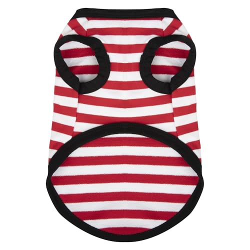 Paiaite Hunde-Shirts, gestreift, ärmellos, Baumwolle, Tanktop für kleine, mittelgroße Hunde, Rot, Größe XXL Paiaite Hunde-Shirts, gestreift, ärmellos, Baumwolle, Tanktop für kleine, mittelgroße Hunde, Rot, Größe XXL von Paiaite