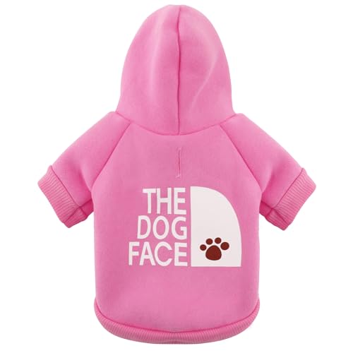 Paiaite Hunde-Kapuzenpullover Chihuahua: Halten Sie Ihren Welpen warm und stilvoll mit einem bedruckten Sweatshirt, Haustierkleidung und Pullovermantel, perfekt für Winter und kühle Sommernächte! Pink von Paiaite