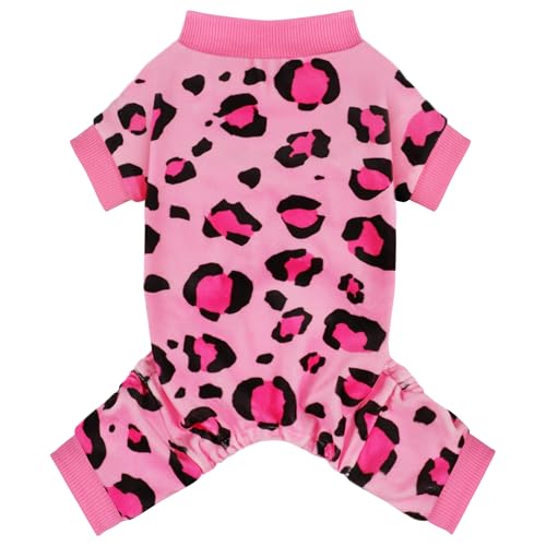 Paiaite Hunde-Pyjama: Bequeme vierbeinige Bekleidung für kleine, mittelgroße und große Hunde, Polyester-Material für Komfort, knitterfrei, Feuchtigkeitstransport und Dehnbarkeit, Leopardenmuster, Paiaite Hunde-Pyjama: Bequeme vierbeinige Bekleidung für kleine, mittelgroße und große Hunde, Polyester-Material für Komfort, knitterfrei, Feuchtigkeitstransport und Dehnbarkeit, Leopardenmuster, von Paiaite