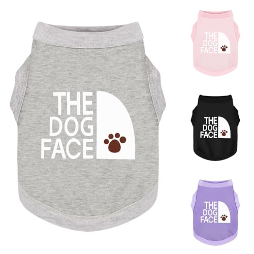 Personality Hundekleidung: weiche, leichte Hundekleidung aus Baumwolle mit Aufdruck "The Dog Face" für kleine und mittelgroße Rassen, perfekt für den Alltag, bequemes und atmungsaktives Hunde-Shirt, Personality Hundekleidung: weiche, leichte Hundekleidung aus Baumwolle mit Aufdruck "The Dog Face" für kleine und mittelgroße Rassen, perfekt für den Alltag, bequemes und atmungsaktives Hunde-Shirt, von Paiaite
