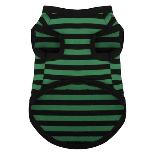 Rüsten Sie den Kleiderschrank Ihres Welpen auf: Paiaite Hunde-Shirt, ein ärmelloses Baumwoll-Tanktop für kleine und mittelgroße Hunde. Bleiben Sie kühl und stilvoll mit dieser farbenfrohen von Paiaite