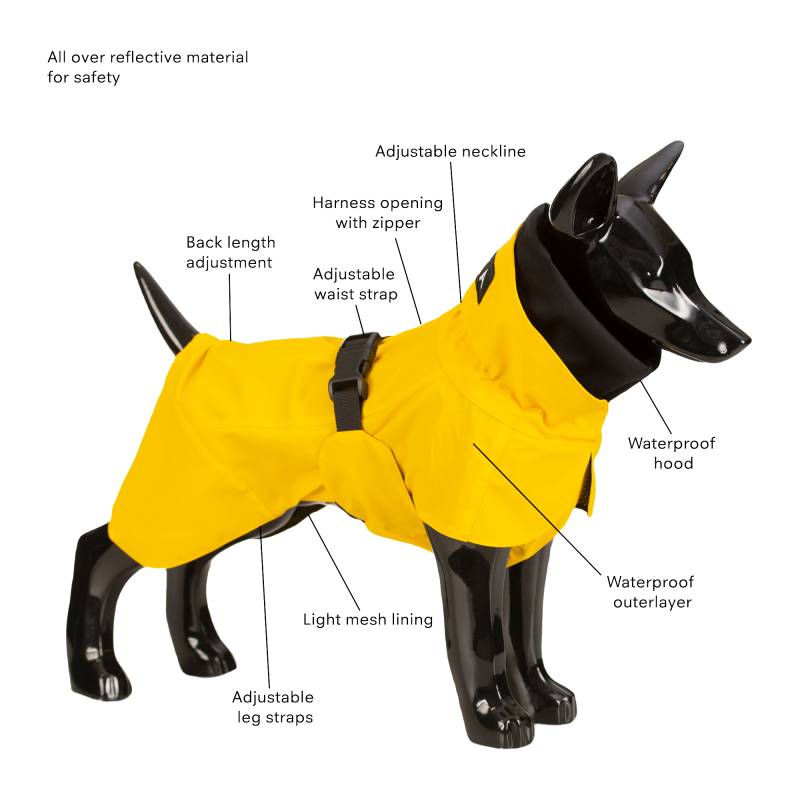 PAIKKA Visibility Raincoat Lite Yellow - Größe 50 von Paikka