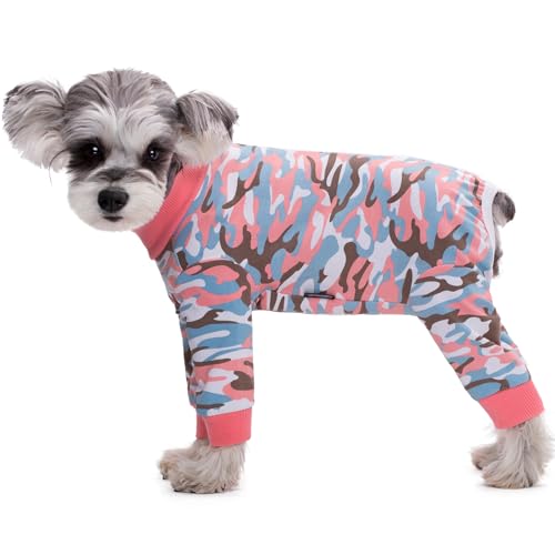 Paipeper Chirurgie-Genesungsanzug für kleine und mittelgroße Hunde, Hundebody verhindert Haarausfall und Lecken von Wunden, Hunde-Pyjama, Alternative zu E-Halsbändern (Camouflage-weiblich, Größe XL) von Paipeper