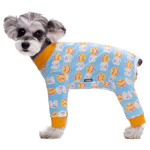 Paipeper Hunde-OP-Anzug für kleine und mittelgroße Hunde, Hundebody verhindert Haarausfall und Lecken von Wunden, Hunde-Pyjama, Alternative zu E-Halsbändern (Bärmännlicher Hund, XS) von Paipeper