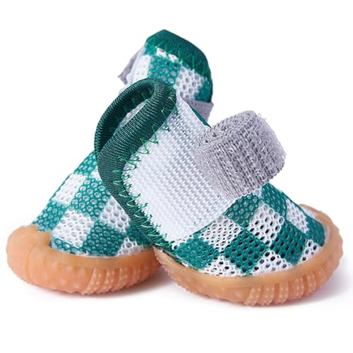 Paipeper Hundeschuhe für kleine Hunde, atmungsaktive Hundestiefel, Haustierpfotenschutz für heißen Bürgersteig und Winterschnee, Spaziergänge im Freien und Hartböden im Innenbereich (Grün, Größe 3) Paipeper Hundeschuhe für kleine Hunde, atmungsaktive Hundestiefel, Haustierpfotenschutz für heißen Bürgersteig und Winterschnee, Spaziergänge im Freien und Hartböden im Innenbereich (Grün, Größe 3) von Paipeper