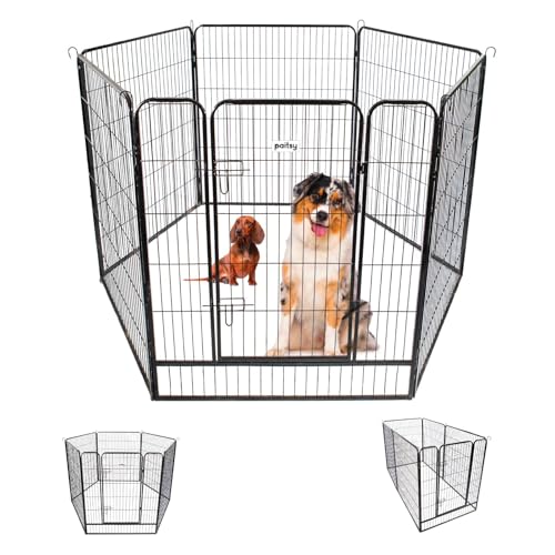 Laufstall für Hunde, Welpen und Kaninchen, GARDEO100 x 120 x 6, 6 Paneele, 100 x 120 cm, 2 m², modular, innen und außen, faltbar, 5 Jahre Garantie Paitsy Laufstall für Hunde, Welpen und Kaninchen, GARDEO100 x 120 x 6, 6 Paneele, 100 x 120 cm, 2 m², modular, innen und außen, faltbar, 5 Jahre Garantie Paitsy von Paitsy