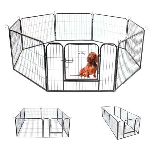 Laufstall für Hunde, Welpen und Kaninchen, GARDEO80 x 60 x 8, 8 Paneele, 80 x 60 cm, 2,56 m², modular, innen und außen, faltbar, 5 Jahre Garantie Paitsy Laufstall für Hunde, Welpen und Kaninchen, GARDEO80 x 60 x 8, 8 Paneele, 80 x 60 cm, 2,56 m², modular, innen und außen, faltbar, 5 Jahre Garantie Paitsy von Paitsy