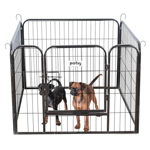 Laufstall für Hunde, Welpen und Kaninchen, Gardeno80 x 60 x 4, 4 Paneele, 80 x 60 cm, 0,64 m², modular, innen und außen, faltbar, 5 Jahre Garantie Paitsy Laufstall für Hunde, Welpen und Kaninchen, Gardeno80 x 60 x 4, 4 Paneele, 80 x 60 cm, 0,64 m², modular, innen und außen, faltbar, 5 Jahre Garantie Paitsy von Paitsy