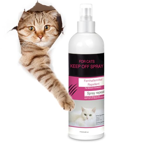 Pakimi Katzenschreck Kein Kratzen Spray, 175.8 g Katzenschreck zum Kauen im Innenbereich, Kätzchen-Trainingsspray zum Schutz von Möbeln, Vorhang, Vorhang von Pakimi