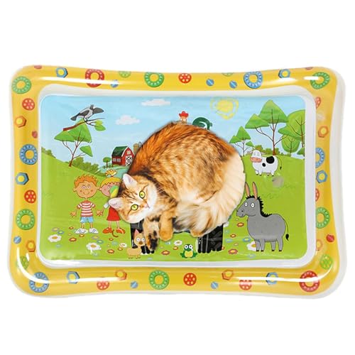 Palaufr Haustier Wasserkissen,Faltbares Wasserkissen Für Katzen - Stabiles Haustier Zubehör Aufblasbare Krabbeldecke Für Wohnzimmer Schlafzimmer Outdoor Indoor Reise Familie Alle Altersklassen Palaufr Haustier Wasserkissen,Faltbares Wasserkissen Für Katzen - Stabiles Haustier Zubehör Aufblasbare Krabbeldecke Für Wohnzimmer Schlafzimmer Outdoor Indoor Reise Familie Alle Altersklassen von Palaufr
