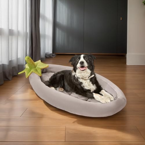 Palaufr Hundebett Für Transportbox, Auberginenfarbenes Haustierbett, rutschfeste Waschbare Wärmende Schlafhöhle Für Garten Transport Zuhause Camping Outdoor von Palaufr