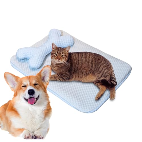Palaufr Katzenkühlbett | Dünne Waschbare Kühlunterlage Für Haustiere - Robusteres Chill Pad Für Katzen, Für Boden, Sofa, Nest, Wohnzimmer & Auto Palaufr Katzenkühlbett | Dünne Waschbare Kühlunterlage Für Haustiere - Robusteres Chill Pad Für Katzen, Für Boden, Sofa, Nest, Wohnzimmer & Auto von Palaufr