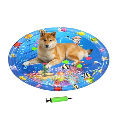 Palaufr Kühlmatte Für Hund,Kratzfeste Hundekühlkissen 100x100 cm | Aufblasbare Kühlunterlage Mit Pumpe Für Auto Garten Reisen Drinnen Draußen Palaufr Kühlmatte Für Hund,Kratzfeste Hundekühlkissen 100x100 cm | Aufblasbare Kühlunterlage Mit Pumpe Für Auto Garten Reisen Drinnen Draußen von Palaufr