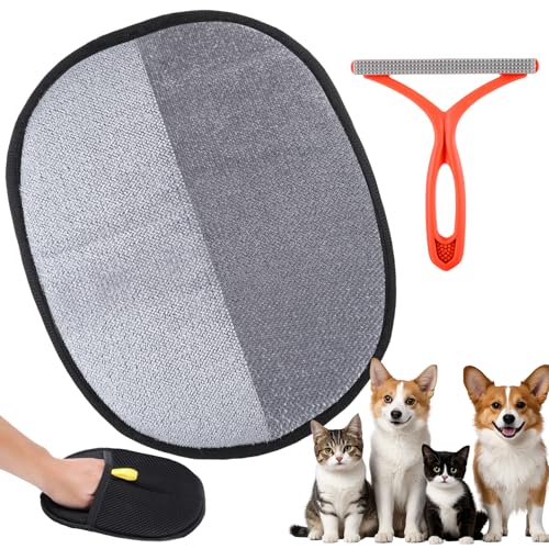 Palksky Tierhaarentfernungswerkzeug, 2 Stück, wiederverwendbare statische Entfernungshandschuhe, doppelseitige Fellhandschuhe für Haustiere, entfernt Tierfellhaare für Teppiche, Couch, Haustierbett, Palksky Tierhaarentfernungswerkzeug, 2 Stück, wiederverwendbare statische Entfernungshandschuhe, doppelseitige Fellhandschuhe für Haustiere, entfernt Tierfellhaare für Teppiche, Couch, Haustierbett, von Palksky