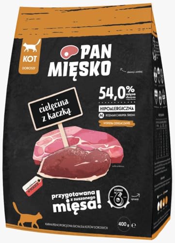 Herr Fleisch Katzenfutter Kalbfleisch mit Ente 400g von Pan Mięsko