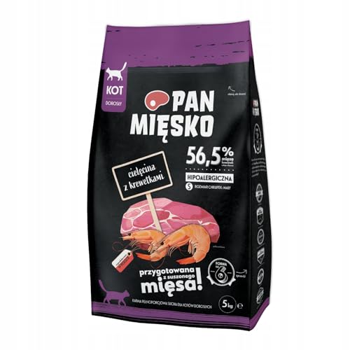 Herr Fleisch Katzenfutter Kalbfleisch mit Garnelen 5kg von Pan Mięsko