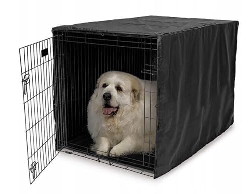 Schutzhülle für Hundebox – maßgeschneidert, UV-beständig, reißfest, mit Kordelzug & Reißverschluss, waschbar, für Ausstellungen, Reisen & sichere Rückzugsorte, 62x47x51cm Schutzhülle für Hundebox – maßgeschneidert, UV-beständig, reißfest, mit Kordelzug & Reißverschluss, waschbar, für Ausstellungen, Reisen & sichere Rückzugsorte, 62x47x51cm von PanPokrowiec