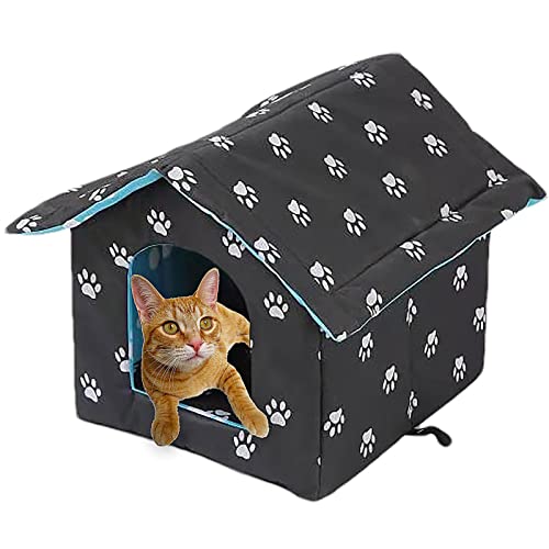 Pansy Katzenhaus Für Draußen Winterfest, Wasserdichtes Outdoor Katzenhöhle Für Katzen mit Abnehmbarem Matte, Faltbares Pet Outdoor House Tierheim Für Kleine Katzen Pansy Katzenhaus Für Draußen Winterfest, Wasserdichtes Outdoor Katzenhöhle Für Katzen mit Abnehmbarem Matte, Faltbares Pet Outdoor House Tierheim Für Kleine Katzen von Pansy