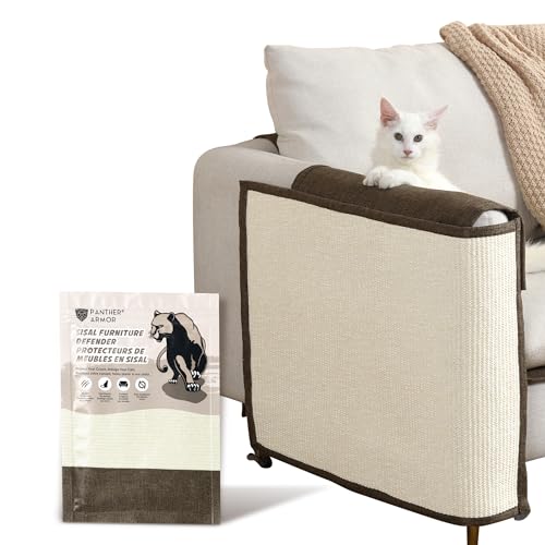 Panther Armor Kratzmatte & Kratzschutz für die Katze - Natürlicher Sisal Kratzteppich & Kratzmöglichkeit für das Sofa - Katzen Couch Abdeckung Panther Armor Kratzmatte & Kratzschutz für die Katze - Natürlicher Sisal Kratzteppich & Kratzmöglichkeit für das Sofa - Katzen Couch Abdeckung von Panther Armor