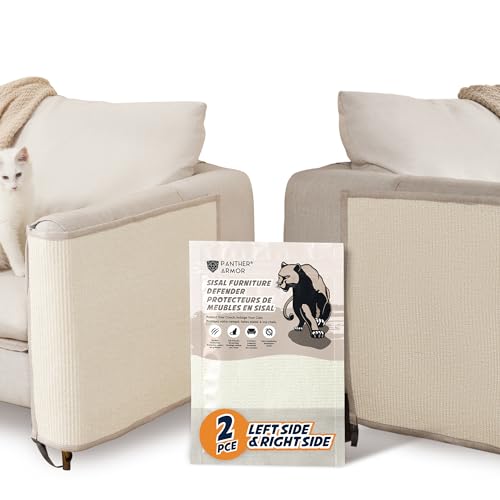 Panther Armor Kratzmatte & Kratzschutz für die Katze - Natürlicher Sisal Kratzteppich & Kratzmöglichkeit für das Sofa - Katzen Couch Abdeckung Panther Armor Kratzmatte & Kratzschutz für die Katze - Natürlicher Sisal Kratzteppich & Kratzmöglichkeit für das Sofa - Katzen Couch Abdeckung von Panther Armor