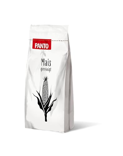 PANTO Mais gereinigt 25 kg – Hochwertiger Futtermais mit hohem Stärkegehalt, optimal für Tierfutter und Futtermischungen von Nutz- und Haustieren, frei von Verunreinigungen von PANTO
