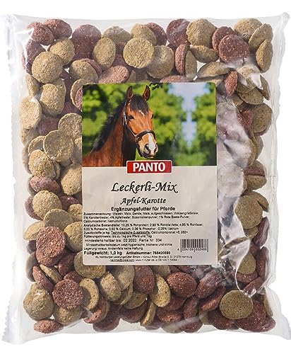PANTO® Pferdfutter Leckerli Apfel & Karotte Mix Tüte 1kg von PANTO