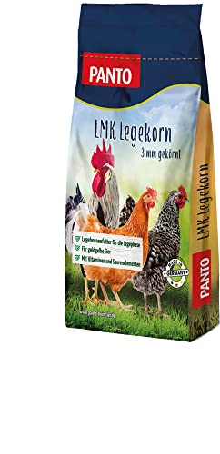 PANTO Hühnerfutter Legemehlkorn LMK 10 kg – gekörntes Legehennenfutter für die Legephase, Futterpellets für Hühner – Alleinfuttermittel für goldgelbe Eier von PANTO