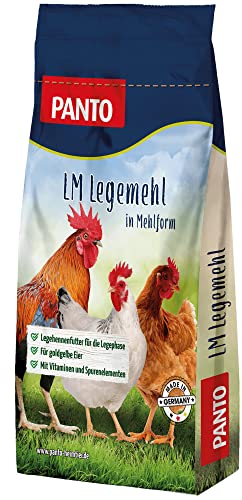 PANTO Hühnerfutter Legemehl 25 kg – Legehennenfutter für die Legephase, Alleinfuttermittel für Hühner - für goldgelbe Eier von PANTO