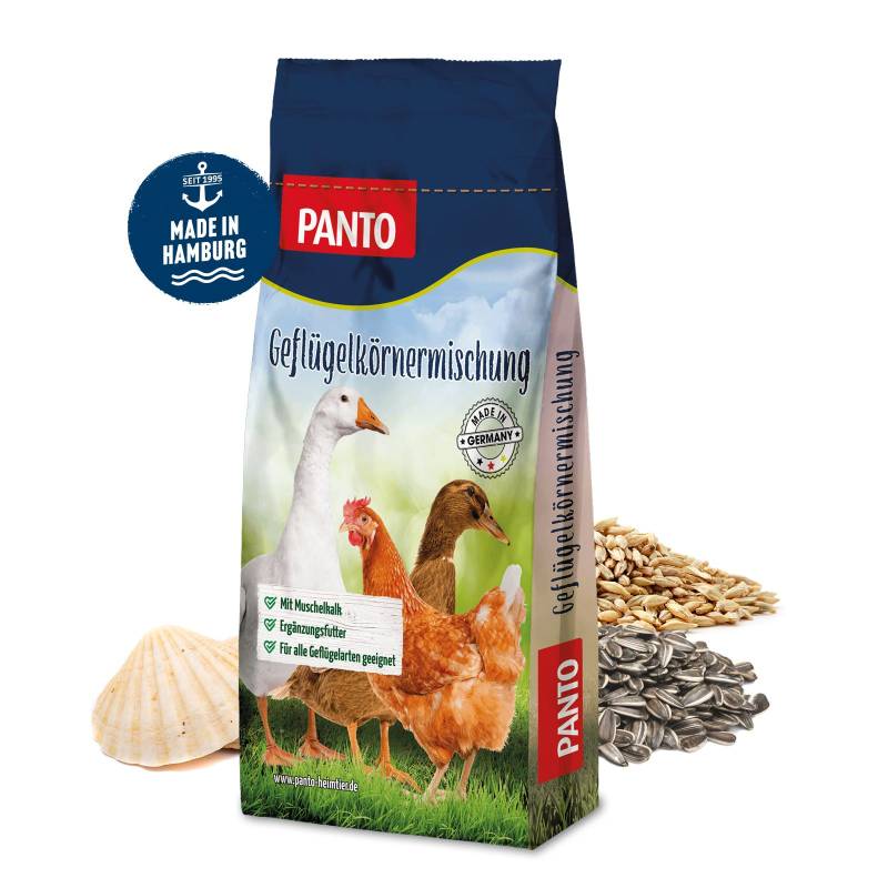 Panto Geflügelkörnermischung 25kg Körnermischung für Huhn, Gans, Ente Panto Geflügelkörnermischung 25kg Körnermischung für Huhn, Gans, Ente von Panto