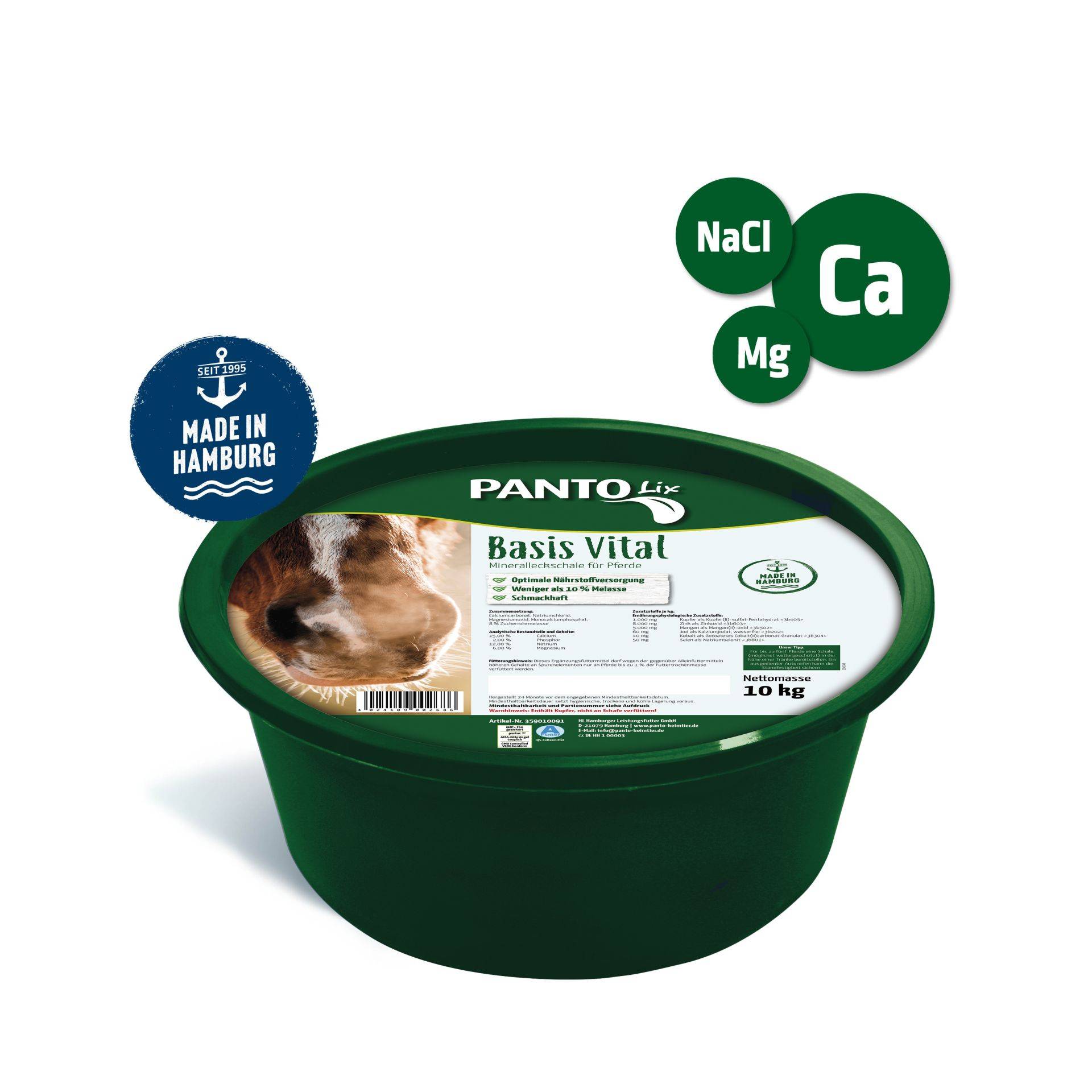 Panto Leckschale für Pferde 10kg liefert Mineralien Panto Leckschale für Pferde 10kg liefert Mineralien von Panto