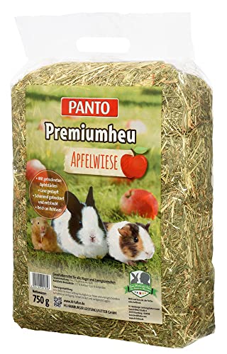 PANTO® Premium Heu Apfelwiese für Nager und Zwergkaninchen 6 x 750 g Sparpack von PANTO