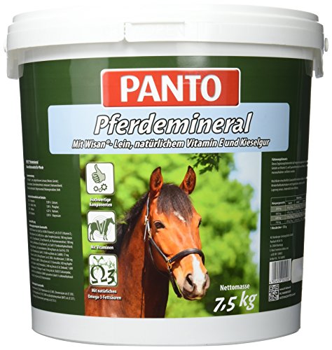PANTO® Pferdefutter, Pferdemineral mit Wisan®-Lein 7,5 kg, 1er Pack (1 x 7.5 kg) von PANTO