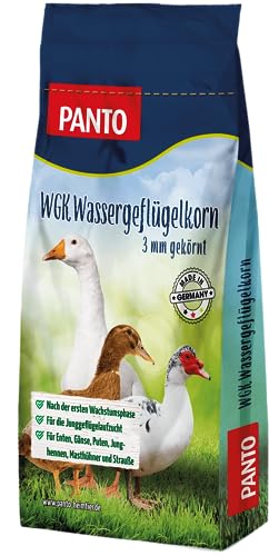 PANTO Hühnerfutter Wassergeflügelkorn 25 kg – Geflügelfutter zur Geflügelzucht für Enten, Gänse, Puten, Junghennen, Masthühner, Strauße von PANTO