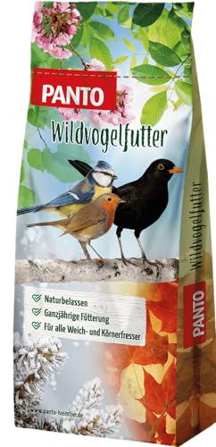 PANTO Meisenfutter – 20 kg Wildvogelfutter ganzjährig, Körnermischung für Wildvögel ohne Weizen, Hafer & Gerste, Vogelstreufutter für Meisen und andere Körnerfresser von PANTO