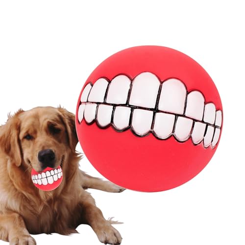 Paodduk Beißball für Hunde, Quietschspielzeug für Hunde,Interaktiver Quietschball für Haustiere - Sicherer PVC-Spielzeugball für große Hunde mit Sound für Welpen, interaktives Spielzeug, Spielhelfer Paodduk Beißball für Hunde, Quietschspielzeug für Hunde,Interaktiver Quietschball für Haustiere - Sicherer PVC-Spielzeugball für große Hunde mit Sound für Welpen, interaktives Spielzeug, Spielhelfer von Paodduk