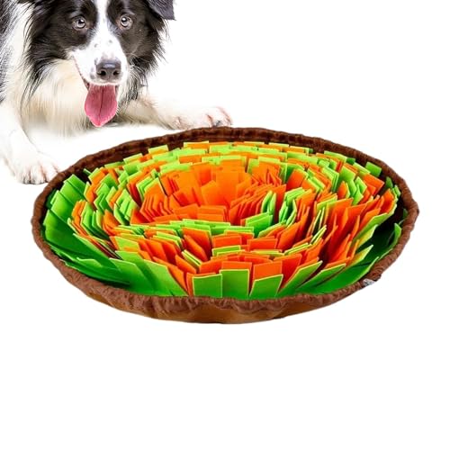 Paodduk Futtermatte für Hunde, Schnüffelmatte für Hunde - Kreatives Hunde-Grabspielzeug, Haustier-Futtersuchmatte,Blumenförmiges Fütterungs-Puzzlespielzeug, interaktives Schnüffel-Fütterungsspiel für von Paodduk