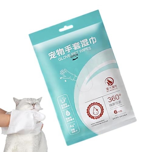 Paodduk Haustierpflege-Handschuhe, Reinigungshandschuhe für Hunde - Spülfreie Shampoo-Handschuhe, Badetücher | Pflegende, spülfreie, reinigende und desodorierende Fellpflegehandschuhe für die Haare von Paodduk