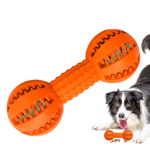 Paodduk Interaktives Hundespielzeug Leckerli, Leckerli-Spender-Spielzeug für Hunde - Futterausgabe-Zahnreinigungsspielzeug für Welpen,Hundespielzeug zum Zähneknirschen in Hantelform Paodduk Interaktives Hundespielzeug Leckerli, Leckerli-Spender-Spielzeug für Hunde - Futterausgabe-Zahnreinigungsspielzeug für Welpen,Hundespielzeug zum Zähneknirschen in Hantelform von Paodduk