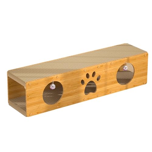 Paodduk Kratzkarton für Katzen, Kratztunnel für Katzen | Doppellagige Lounge-Höhle zum Kratzen von Kätzchen - Katzenkratzpads, interaktives Katzenspielzeug zum Spielen, mittlerer und großer Katzen Paodduk Kratzkarton für Katzen, Kratztunnel für Katzen | Doppellagige Lounge-Höhle zum Kratzen von Kätzchen - Katzenkratzpads, interaktives Katzenspielzeug zum Spielen, mittlerer und großer Katzen von Paodduk