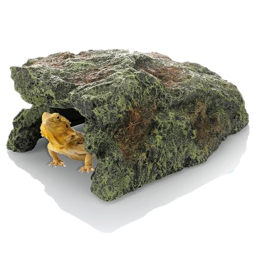 Reptilien- und Amphibien-Lebensraumdekoration, Aquarium-Dekoration, Höhle für Reptilien, Felsenversteck, Höhle für Eidechsen, Bartagamen, Schildkröte, Schildkröte, Gecko mit Haube, Reptilien- und Amphibien-Lebensraumdekoration, Aquarium-Dekoration, Höhle für Reptilien, Felsenversteck, Höhle für Eidechsen, Bartagamen, Schildkröte, Schildkröte, Gecko mit Haube, von Paoleju