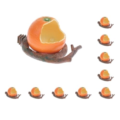 10 Set Futternapf für Vögel, für Hamster, Trinkwasser, Orange von Paowsietiviity