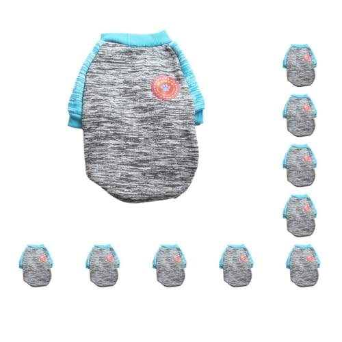 10-teiliges Winterkostüm-Set, mehrfarbig, Pullover, Mantel, Bekleidung, Schönheitszubehör, Haustier-Hunde, Welpen, Bulldogge, Grau, Größe L 10-teiliges Winterkostüm-Set, mehrfarbig, Pullover, Mantel, Bekleidung, Schönheitszubehör, Haustier-Hunde, Welpen, Bulldogge, Grau, Größe L von Paowsietiviity