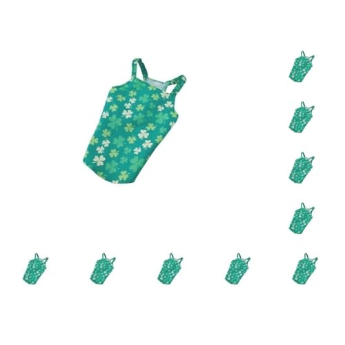 10er-Set Hundekleidung, kühl, weich, Haustierzubehör, keine Schnallen, St. Patrick's Day, niedlicher Stil, elastische Baumwolle, Welpenweste, Kleeblatt, Größe XXL 10er-Set Hundekleidung, kühl, weich, Haustierzubehör, keine Schnallen, St. Patrick's Day, niedlicher Stil, elastische Baumwolle, Welpenweste, Kleeblatt, Größe XXL von Paowsietiviity