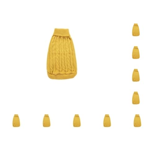 10er-Set Welpen-Shirts, verschiedene Größen, Haustierpullover, süßes Geschenk, atmungsaktiv, gestreift, Welpen, Kleidung, dicker Hundepullover, gelb, Größe XXL 10er-Set Welpen-Shirts, verschiedene Größen, Haustierpullover, süßes Geschenk, atmungsaktiv, gestreift, Welpen, Kleidung, dicker Hundepullover, gelb, Größe XXL von Paowsietiviity