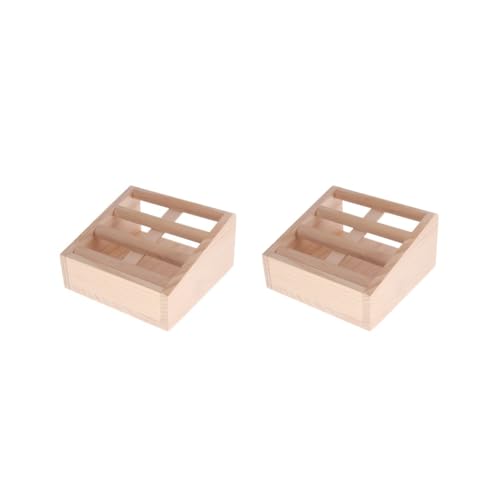 2 x Holzregal für kleine Haustiere, Kaninchen, Meerschweinchen, Heugras, Nisthalter #2 von Paowsietiviity