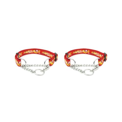 2er-Set Haustierhalsband, wiederverwendbar, waschbar, strapazierfähig, verstellbar, für den Außenbereich, zum Spazierengehen, Abschleppen, Halsband, Zubehör, Stil 1, Rot 2er-Set Haustierhalsband, wiederverwendbar, waschbar, strapazierfähig, verstellbar, für den Außenbereich, zum Spazierengehen, Abschleppen, Halsband, Zubehör, Stil 1, Rot von Paowsietiviity