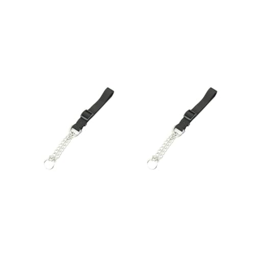 2er-Set Haustierhalsband, wiederverwendbar, waschbar, verstellbar, Camping, Wandern, Laufen, Spielen, Abschleppen, Choker-Zubehör, Nylon, Schwarz 2er-Set Haustierhalsband, wiederverwendbar, waschbar, verstellbar, Camping, Wandern, Laufen, Spielen, Abschleppen, Choker-Zubehör, Nylon, Schwarz von Paowsietiviity