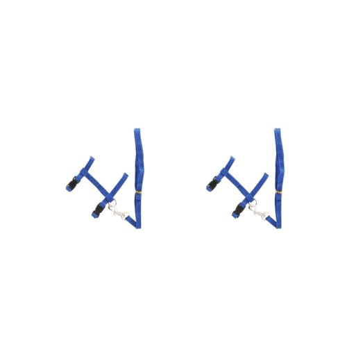 2er-Set Hundeleine für Haustiere, einfarbig, verstellbare Schnalle, Halsband, Seil, Outdoor-Geschirr, Schnur, bequem, tragbar, Ersatz, Blau 2er-Set Hundeleine für Haustiere, einfarbig, verstellbare Schnalle, Halsband, Seil, Outdoor-Geschirr, Schnur, bequem, tragbar, Ersatz, Blau von Paowsietiviity